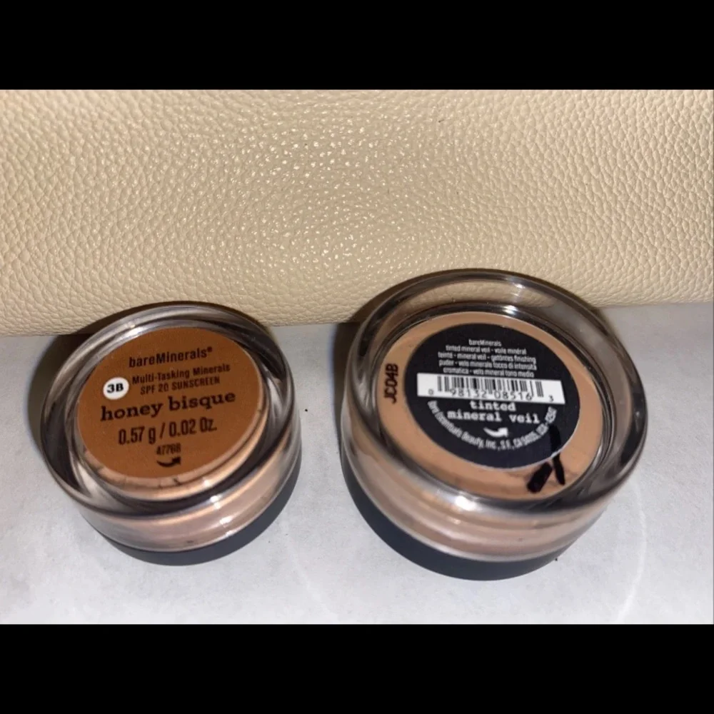 Bareminerals Travel Case Filled w/ Travel Tinted Mineral Veil & Honey Bisque